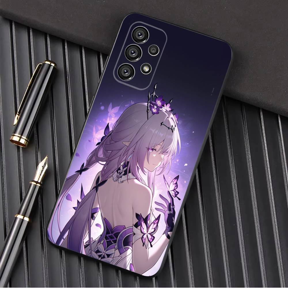 Чехол для телефона H-Honkai Castorice Star R-Rail для Samsung Galaxy A13, A21s, A22, A31, A32, A52, A53, A71, A80, A91, мягкий черный корпус