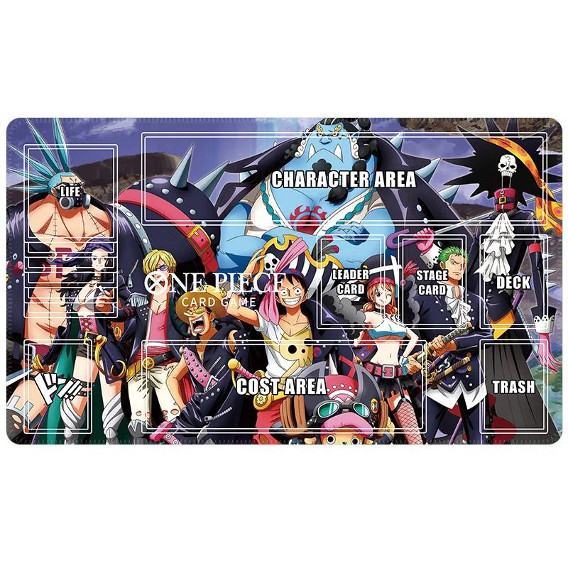 One Piece TCG Playmat Waterproof Antislip Trading Card Game Mat with Zones