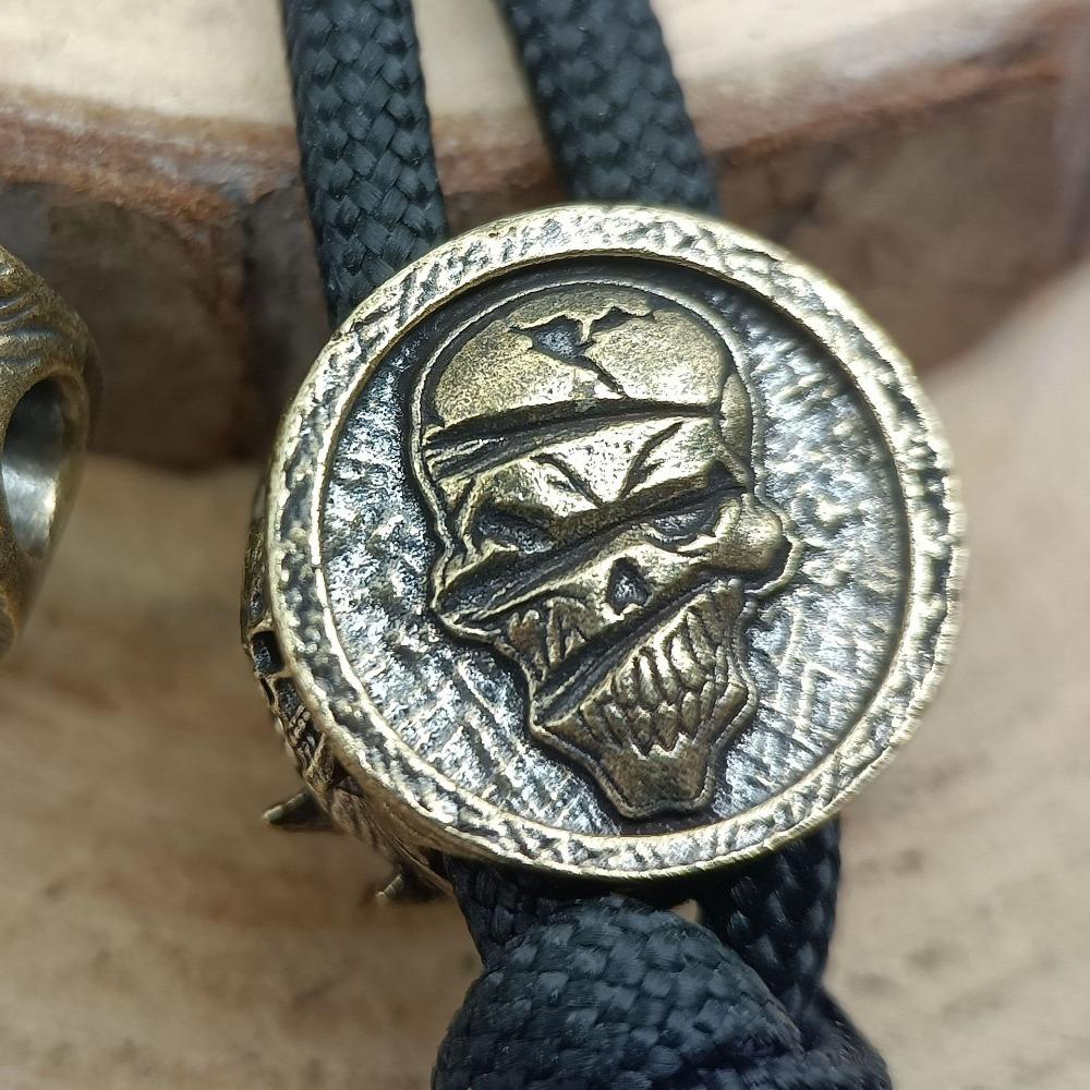 Бусина для ножа из латуни Дракон EDC DIY Подвеска Ювелирные аксессуары Паракордовый брелок-шнурок Подвески