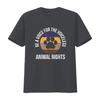 Be A Voice For The Voiceless Animal Rights Mens T Shirt Black 4X Large vintage Washed fashion Comfortable Stretched Breathable