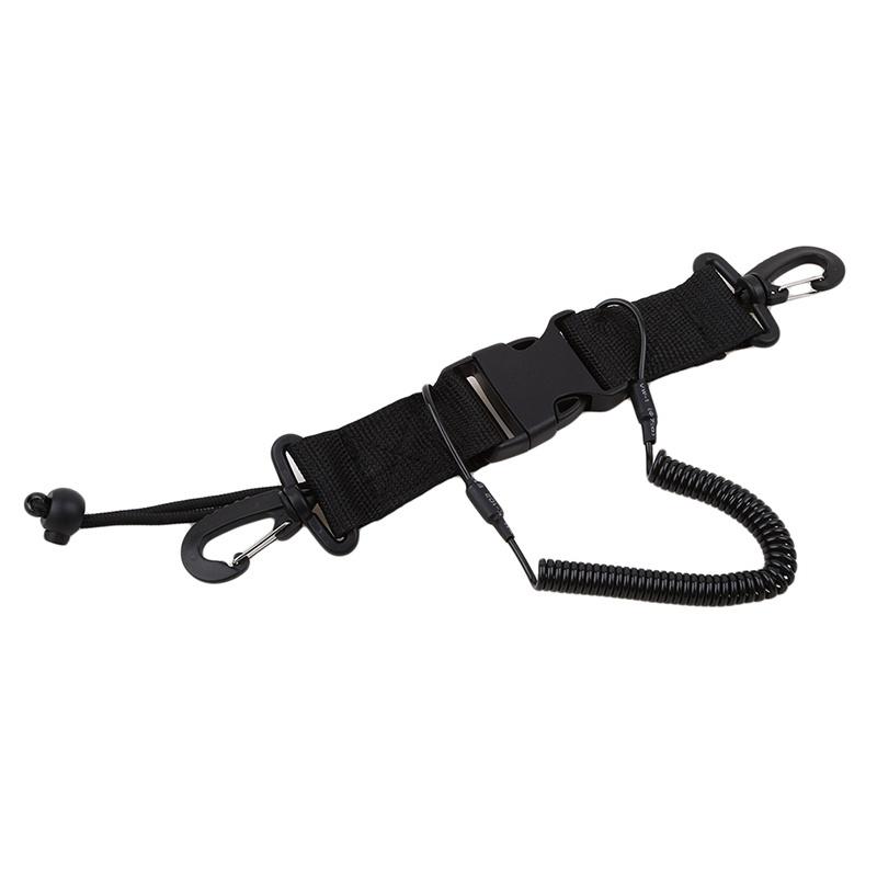 1 Piece Scuba Diving Dive Canoe Camera Lanyard with Quick Release Buckle and Clips Sports Accessory