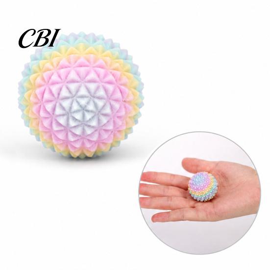 Compact Spiky Ball 3D Printed Toy, Stress Relief Mini Textured Ball, Small Massage Decompression Desk Toy for Home Office School Anxiety