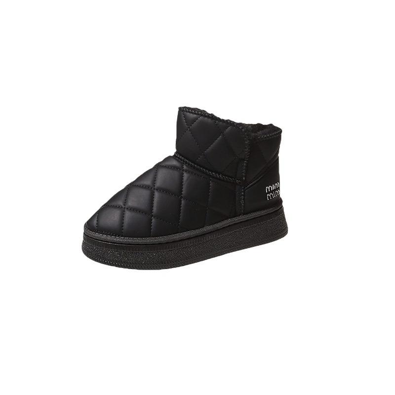 Осенне-зимние плюшевые повседневные зимние ботинки на толстой подошве для женщин