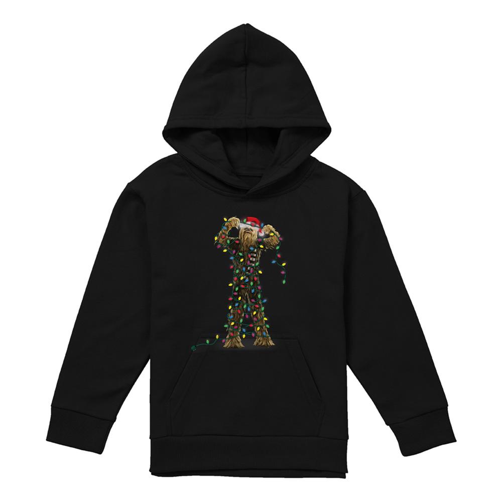 Star Wars Childrens/Kids Tangled Lights Chewbacca Christmas Hoodie