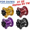 VISPREA Запасная шпуля для Daiwa ALPHAS SV TW Мультипликаторная шпуля для ловли на легкие приманки с керамическими подшипниками для катушек 21/22, (Ю390) (фиолетовый)