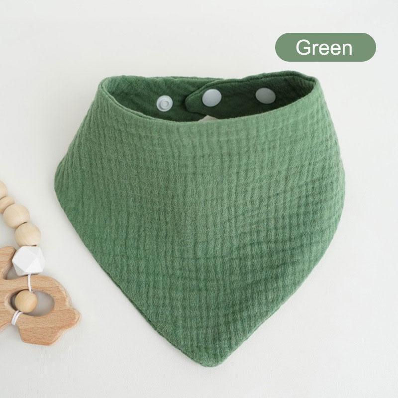 Твердые муслиновые детские нагрудники-банданы, слюнявчики, 100% хлопок для малышей, детей, унисекс, мальчиков и девочек