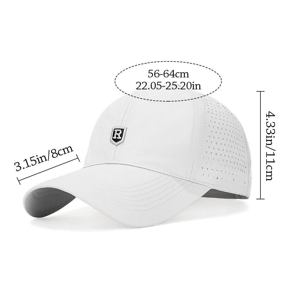 Quick Dry Summer Baseball Cap Breathable Sports Cap Outdoor Sun Hats  Men Women
