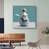 Космонавт, космическое пространство, холст, живопись, постеры и принты, современные мультяшные настенные художественные картины для дома, декор для детской комнаты