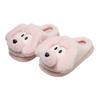 Soft cute long-eared puppy plush cotton drag girl autumn and winter home indoor non-slip thick bottom cute cartoon fluffy slippers