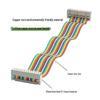 JUXIN 20-Pin 28AWG Colorful Flat Ribbon Cable