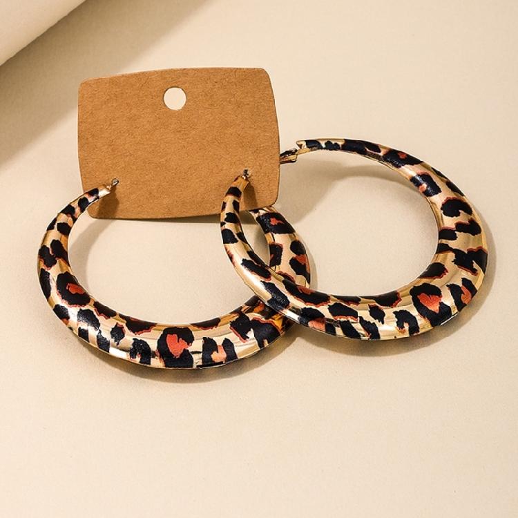 Современные серьги-гвоздики с леопардовым принтом, уникальные геометрические серьги с леопардовым принтом, шарм для вечеринки, свидания, дополнение к наряду