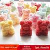 Rose Bear Aromatherapy Candle: 3D Scented Bear Ornament Souvenir