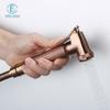 Melissa Modern Hotel Brass Rose Gold Toilet Bidet Sprayer Shattaf Set Handheld Shower Vertical Spray Water Saving Pressurized