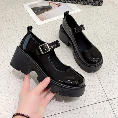 Туфли Мэри Джейн на платформе, туфли на высоком каблуке, женская обувь в японском стиле, винтажные туфли-лодочки, женская обувь для студенток, zapatos de mujer