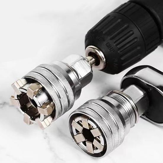 Adjustable Universal Socket Operation Multi-Function 10mm-19mm Wrench Tool Set One-Handed Drive Ratchet Torque Wrench