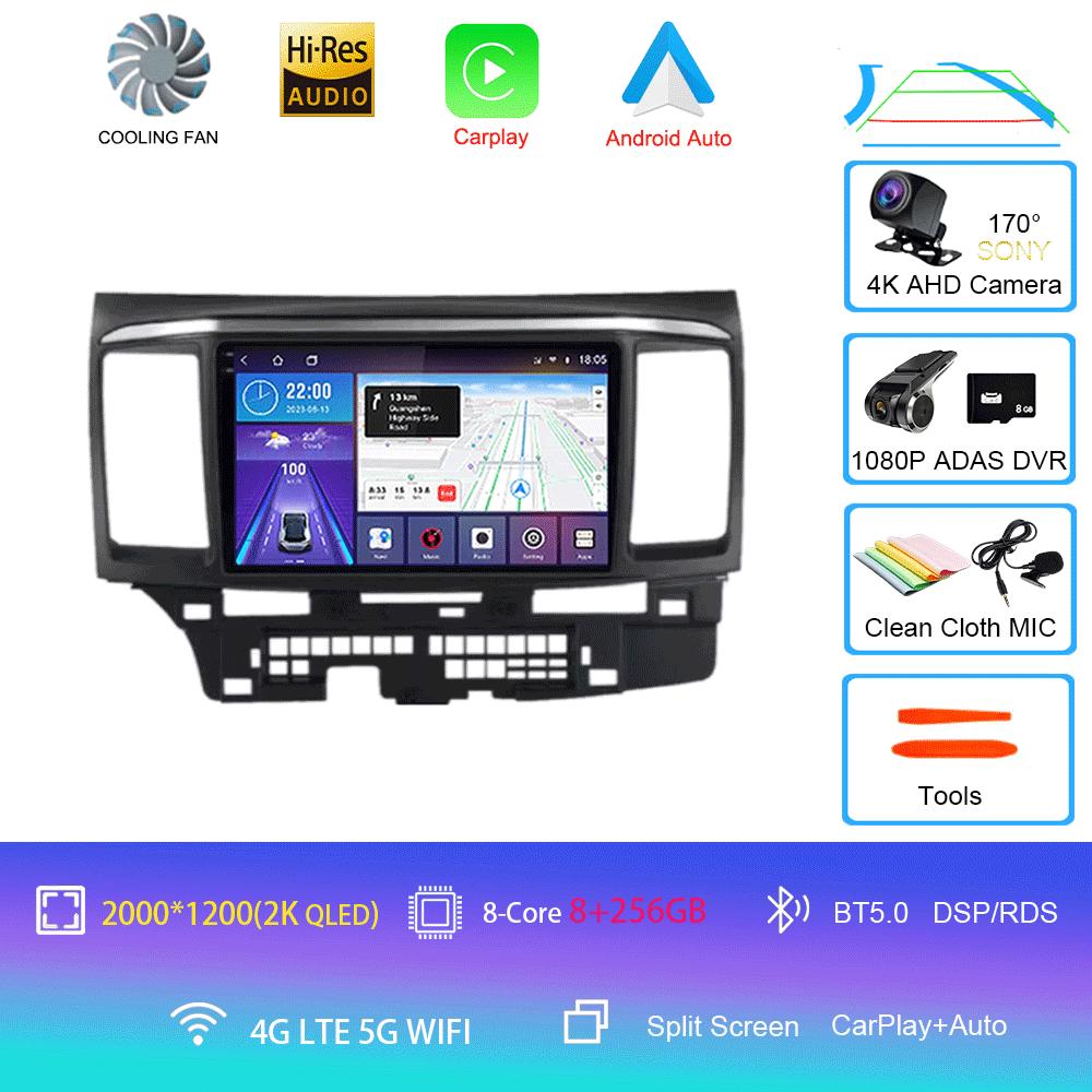 Android 14 для MITSUBISHI LANCER 9 10 X 2008 2009 2010 2011 - 2016 9-дюймовый стерео аудио автомобильный радиоприемник GPS плеер Carplay Auto Screen