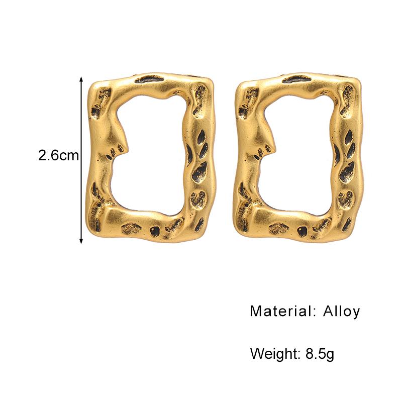 Простые и креативные ретро-круглые C-образные геометрические серьги, женские индивидуальные геометрические серьги для девочек