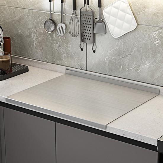 Разделочная доска из нержавеющей стали, прочная, большая, для нарезки, можно мыть в посудомоечной машине, кухонные принадлежности для мяса, овощей, выпечки