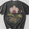 Moth Orchid Botanical Shirt: Vintage Floral Illustration, Comfort Colors Cotton Tee