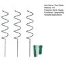 3 Pcs Plant Support Stakes Twist Tomato Stakes Spiral Plants Stakes Iron Garden Stakes Supports with Twist Ties for Climbing Plants Vines