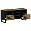 VidaXL Meuble TV 100x34x46 cm bois d'acacia massif, banc TV, meuble hifi, console TV, buffet TV, meuble multimédia, meuble 377528