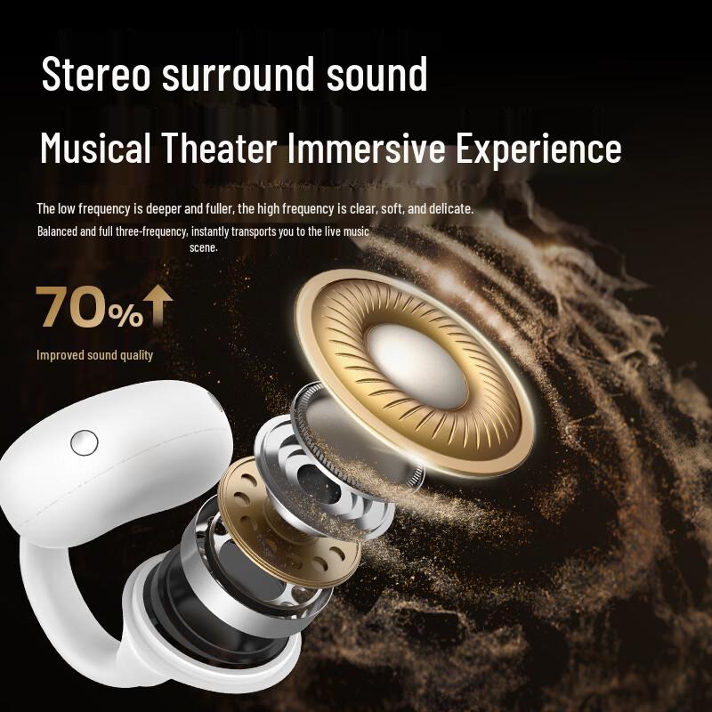 BUGANI Fit B17 AI Translation Open-Ear Bluetooth Ear-Clip Headphones