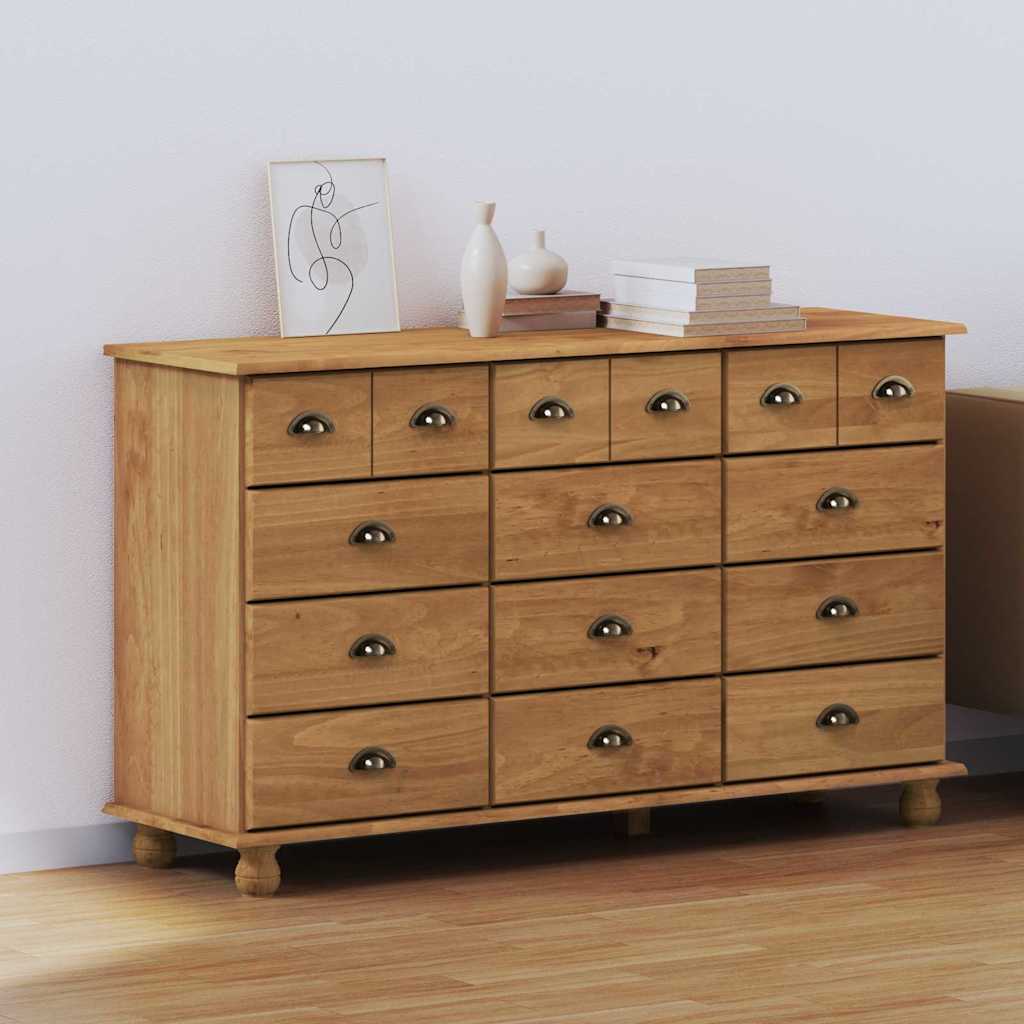 ASKIM Brown Drawer Chest of Drawers 79 x 40 x 133.5 cm