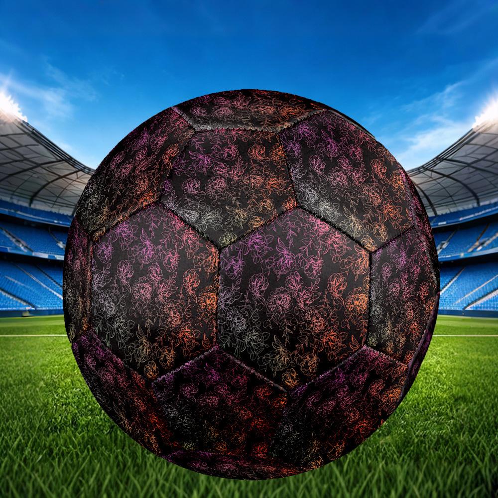 1pc Floral Night Size 5 Soccer Ball Professional Match Training Football Indoor &Outdoor Sports Ball Lightweight Durable m6559