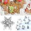 5pcs/set Bakeware Cake Decor Decorative Tools Stainless Steel Biscuit Snowflake Cookie Cutter Mold