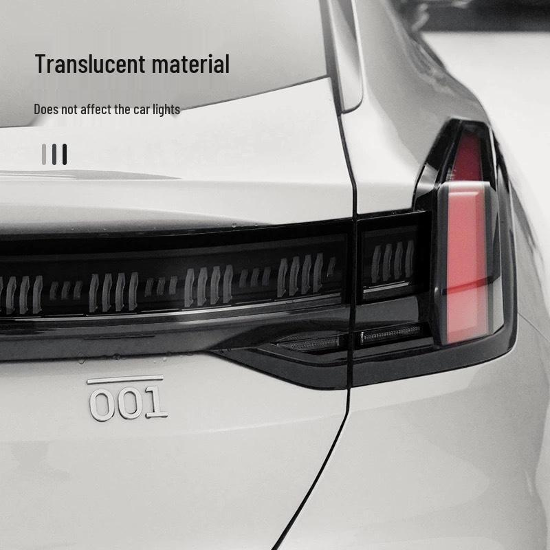 Zeekr 001 Smoked Headlight Film, Transparent Interior & Taillight Film, TPU Dashboard Screen Protector, Wear-Resistant