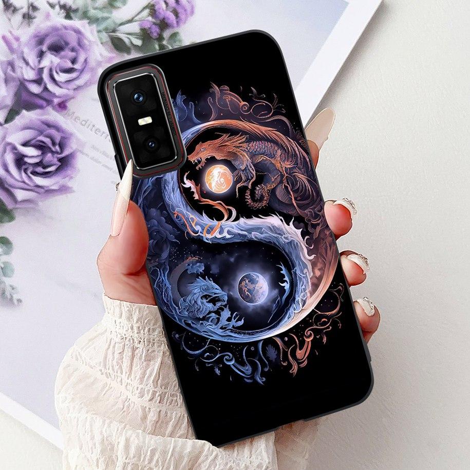 Чехол для Infinix GT 30 Pro 5G Крутой Дракон Карп Сердце Мультяшный Ударопрочный Силиконовый Мягкий Чехол для Infinix GT30Pro X6873 Funda