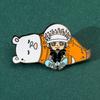 Японское аниме ONE PIECE, металлический значок One Piece, брошь Луффи Намеро с эмалью, высокого качества.