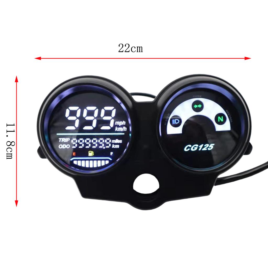 Motorcycle oil Meter Modified YBR125 Voltage Oil Level Speed With USB Charging Function Electronic Models for Honda CG125 2000-2