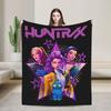 Kpop Охотник на демонов Huntrix Girls Одеяло Кемпинговое Фланелевое Плед для Дивана Кресла Теплое Мягкое Качественное На заказ Покрывало