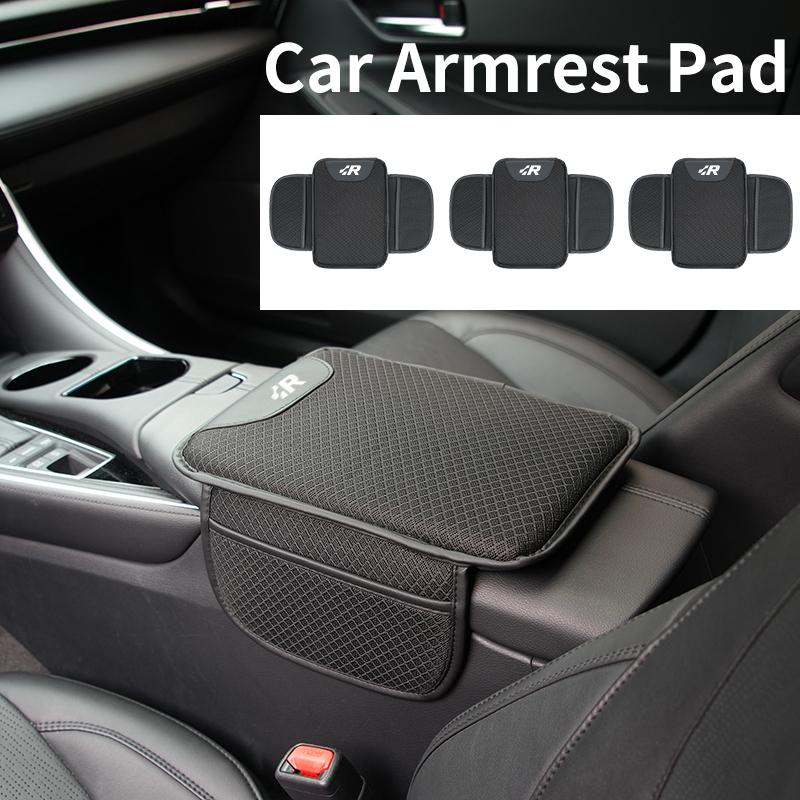 PET1 Valve Stems Caps Car Central Armrest Cushion Box Mat Protective Cover Pad Accessories For Volkswagen VW R Passat Golf Tiguan Po