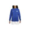 Chelsea Team Logo Print Football Training Zip Long Sleeve Jersey Men Jersey Blue DM2906-495