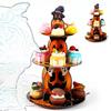 Многоярусная бумажная подставка для десертов на тему Хэллоуина для жуткого украшения стола для вечеринки и демонстрации сладких угощений