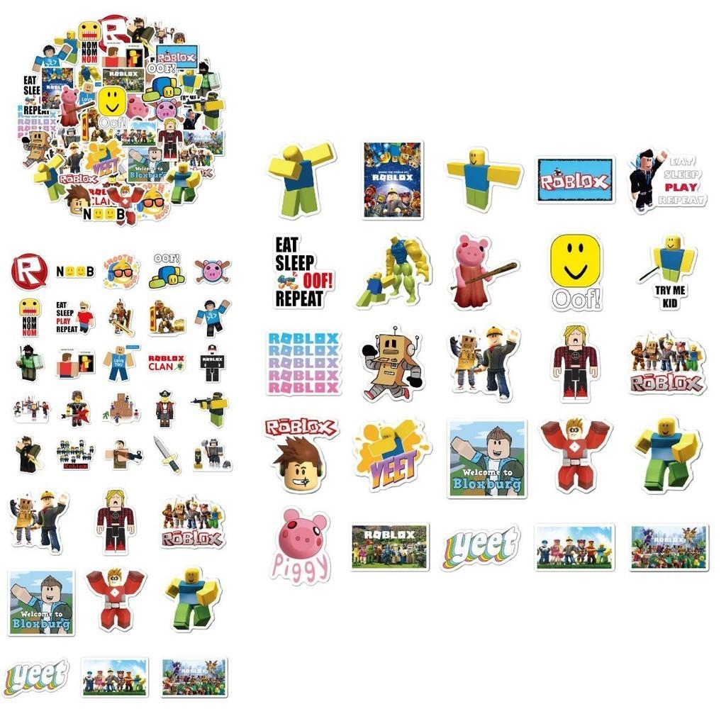 Vibrant 50pcs Roblox Stickers Waterproof For Customizing Laptops And Skateboards