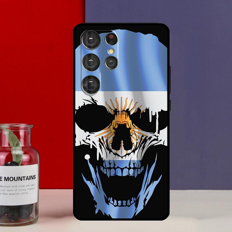 Чехол-футляр с флагом Аргентины для Samsung Galaxy S25 Ultra S9 S10 S20 S21 S22 Plus S23 FE S24 Ultra