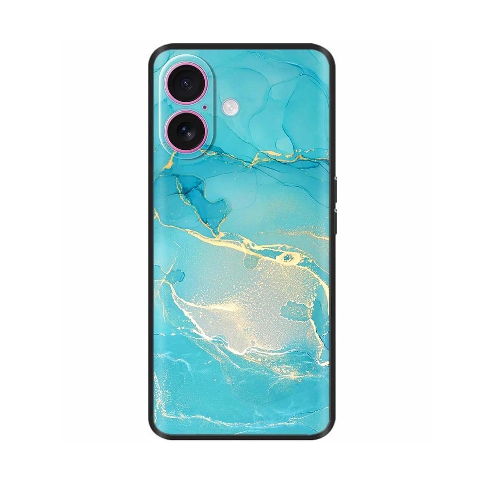 Для iPhone 16 Чехол 16 Pro Силиконовый ТПУ Черный Матовый Чехол для Телефона Для Apple iPhone 16 Pro Max Чехол-Бампер для iPhone16 Plus