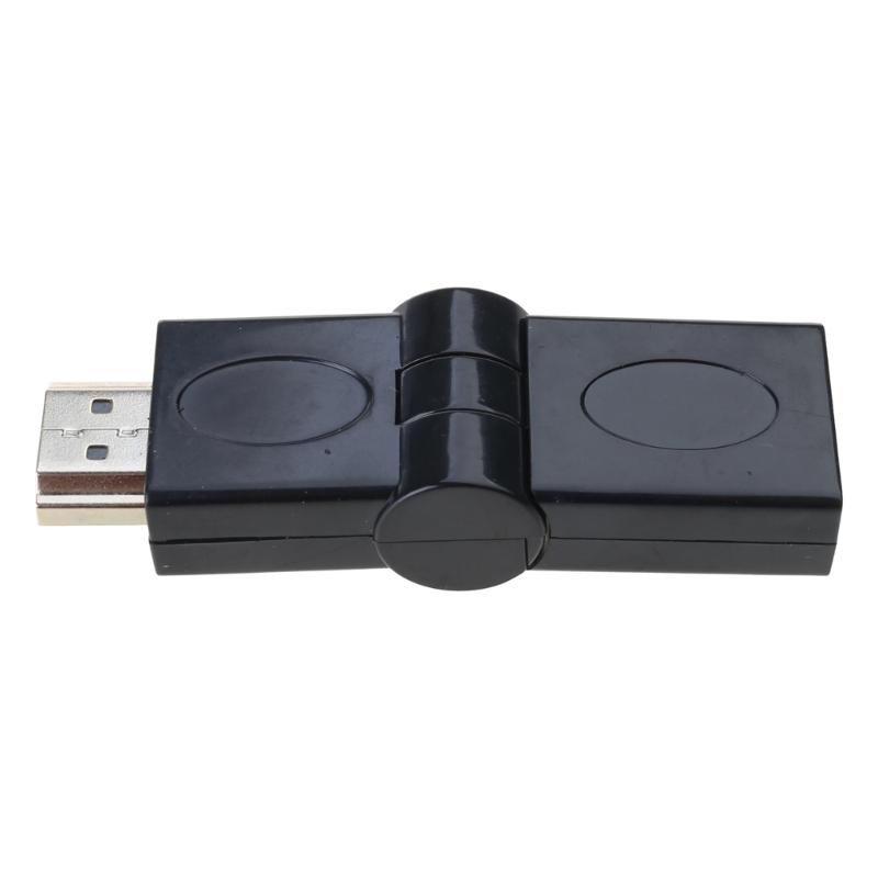 Male Female Flexible Right Angle Connector Swivel Adapter Extender 1080P (Male to Female)