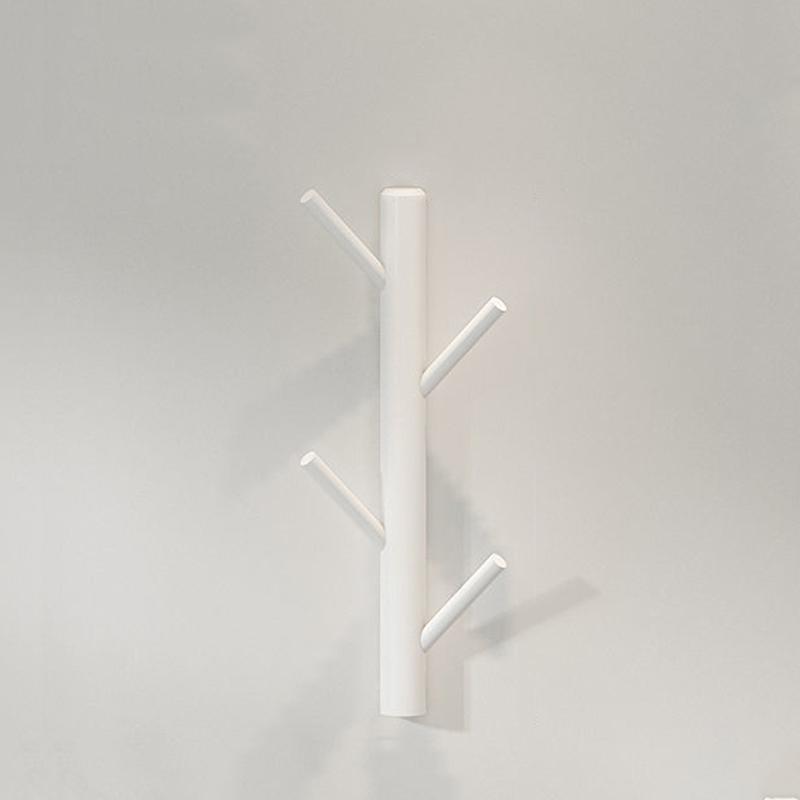 1шт настенная вешалка для пальто креативная вешалка для пальто спальня деревянный крючок современный цельный деревянный простой 4 крючка