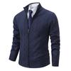Thickened Jacket Men's Autumn Winter Warm Stand Collar Knitted Cardigan Sweater Coat