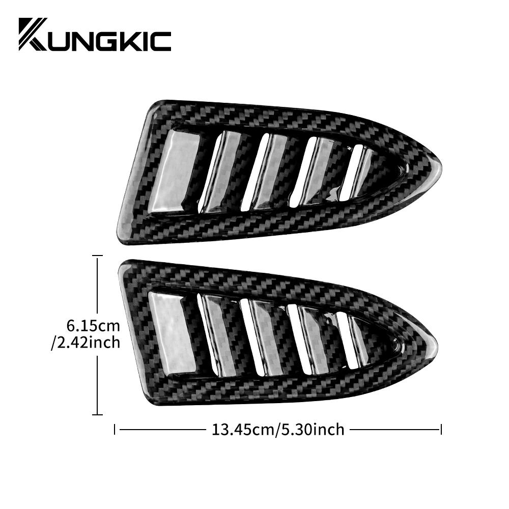 Real Hard Carbon Fiber Sticker For Subaru WRX/ WRX STI 2022 2023 2024Car Dashboard Side Air Vent Frame Interior Trim Accessories