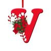 New Creative English Letter Hanging Acrylic Flat Christmas Tree Home Party Decoration Gift