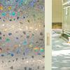 3D Rainbow Window Film Static Cling Self Adhesive Window Film Bathroom Glass Privacy Stickers Stained Anti-UV Decoration