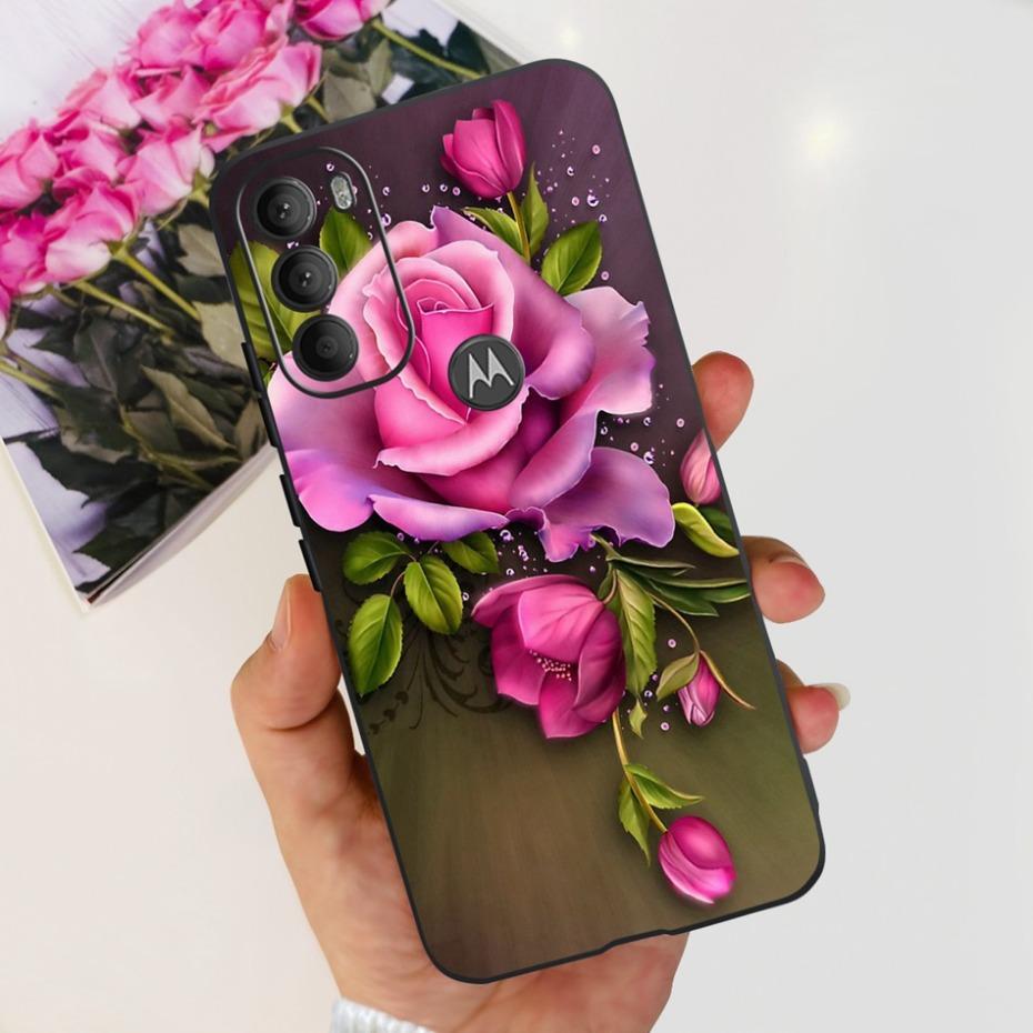 Lovely Printing Case For Motorola Moto G71 5G Soft TPU Black Silicone Back Cover For MOTO G71 G 71 5G XT2169-1 Phone Cases