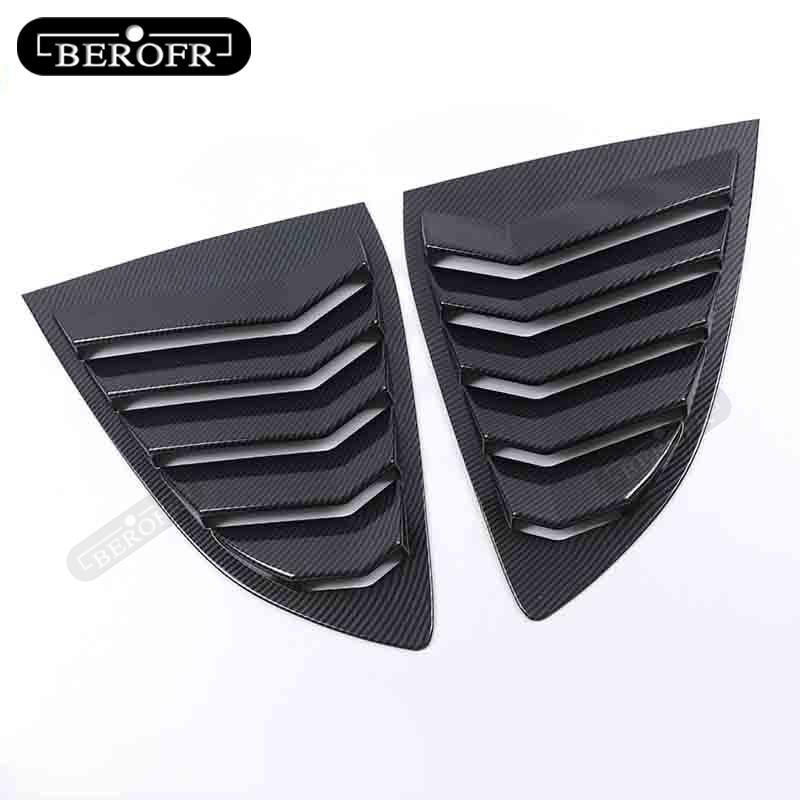 For Honda Breeze Carbon Fibre Rear Window Side Vent Louver Shutter Cover Trim