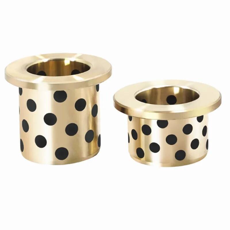 2PCS JFB Oilless Bearing Inner Diameter 5 6 8 1012 14 15 16mm Flanged Copper Bushing With Solid Lubricant