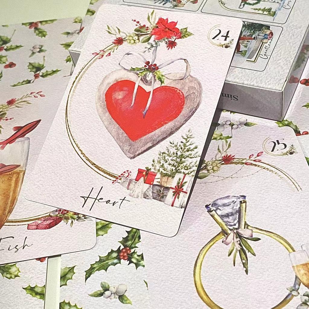10*7.5cm Simply Christmas Lenormand 36 Pcs Cards